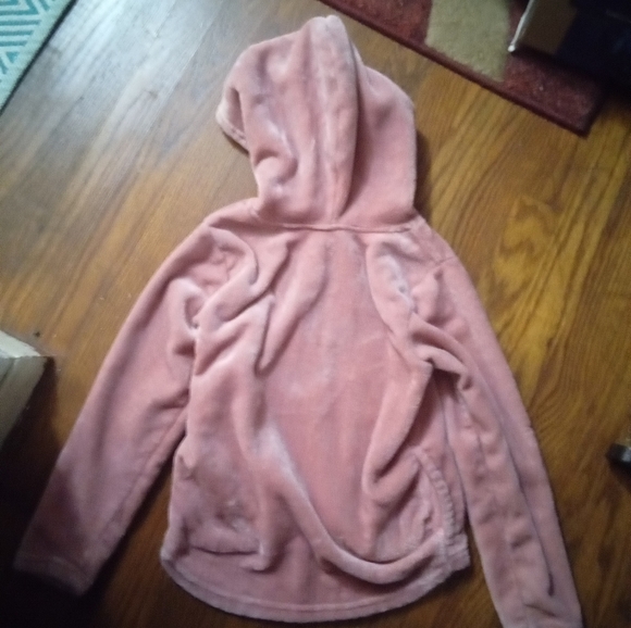 Adorable girls Silky Fleece 🦄Unicorn Jacket w/TeddyBear🐻 Ears on hood - Picture 2 of 9